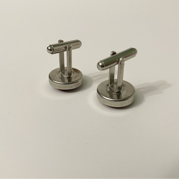 Vintage Lot of 6 Cufflinks Fabric Assorted Colours - Picture 11 of 16